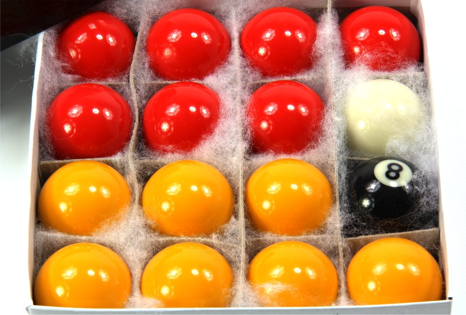 Funky Chalk 38mm red and yellow kids pool balls