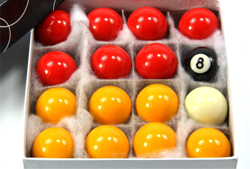Funky Chalk 41mm red and yellow kids pool balls