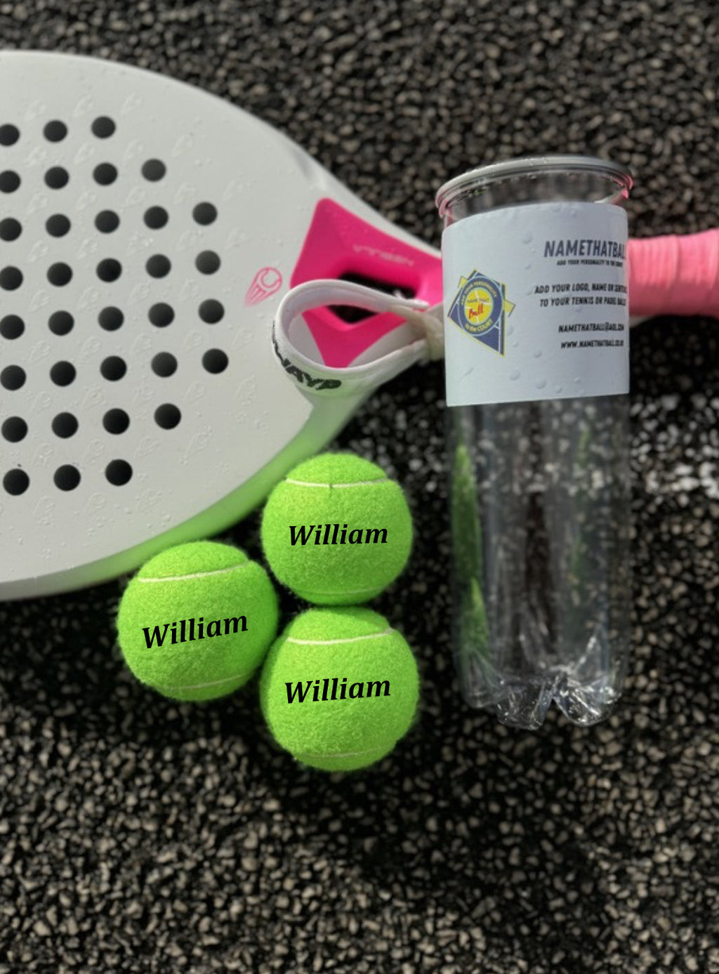 Namethatball - Customised Colourful Padel balls - GREEN