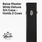 Baize Master wide black 3/4 cue case Cue + Case