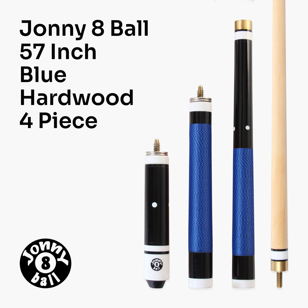 Jonny 8 Ball adjustable 4-piece cue and hard case set