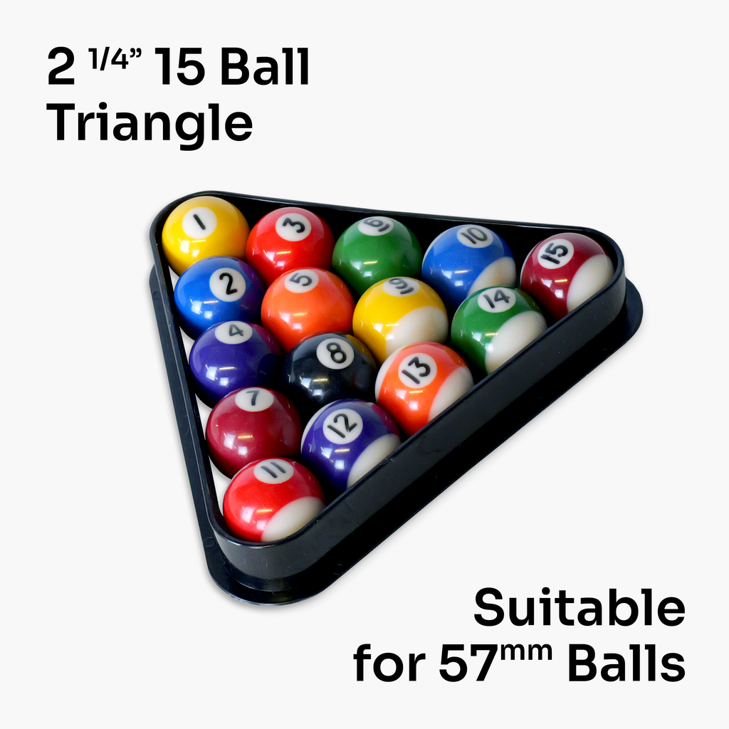 57mm American pool triangle - 15-ball