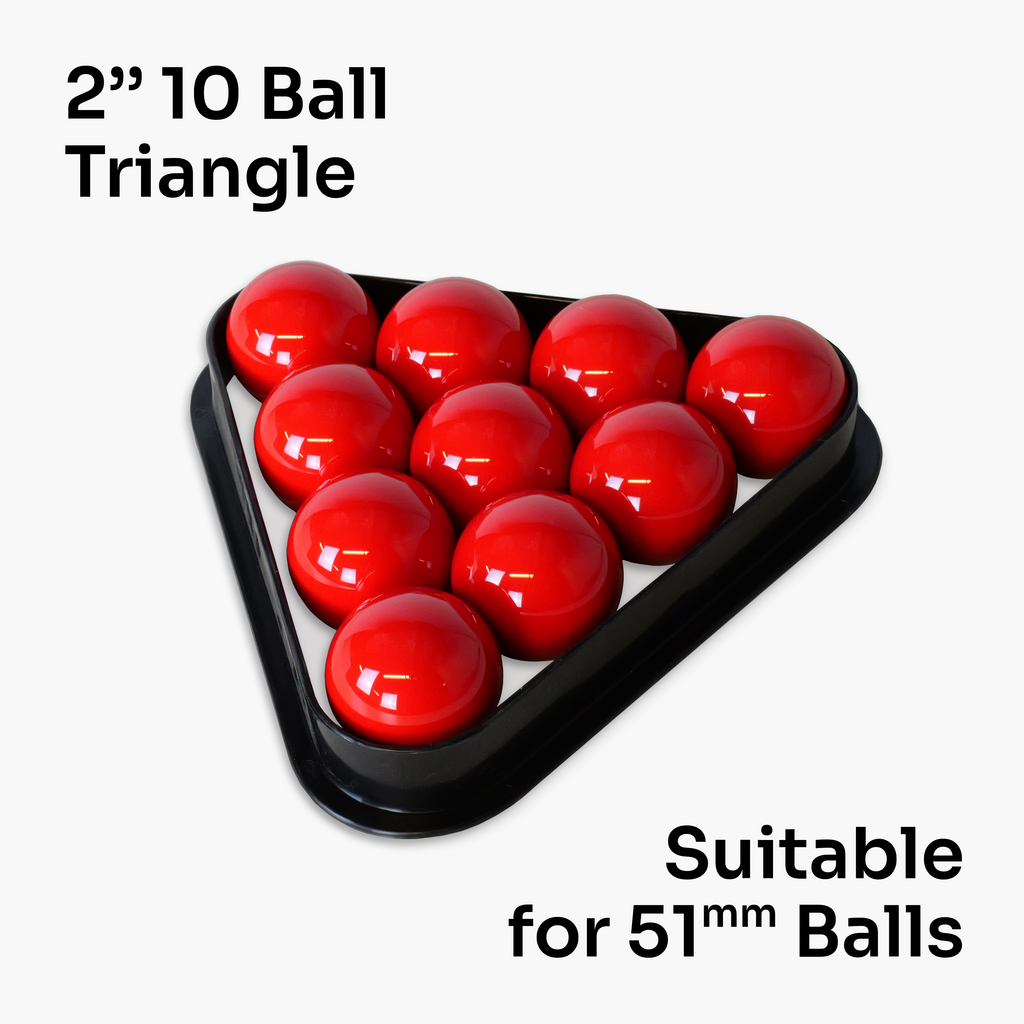 51mm 10-ball black plastic triangle