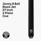 Jonny 8 Ball Black Jet Pro Precision cue and case set
