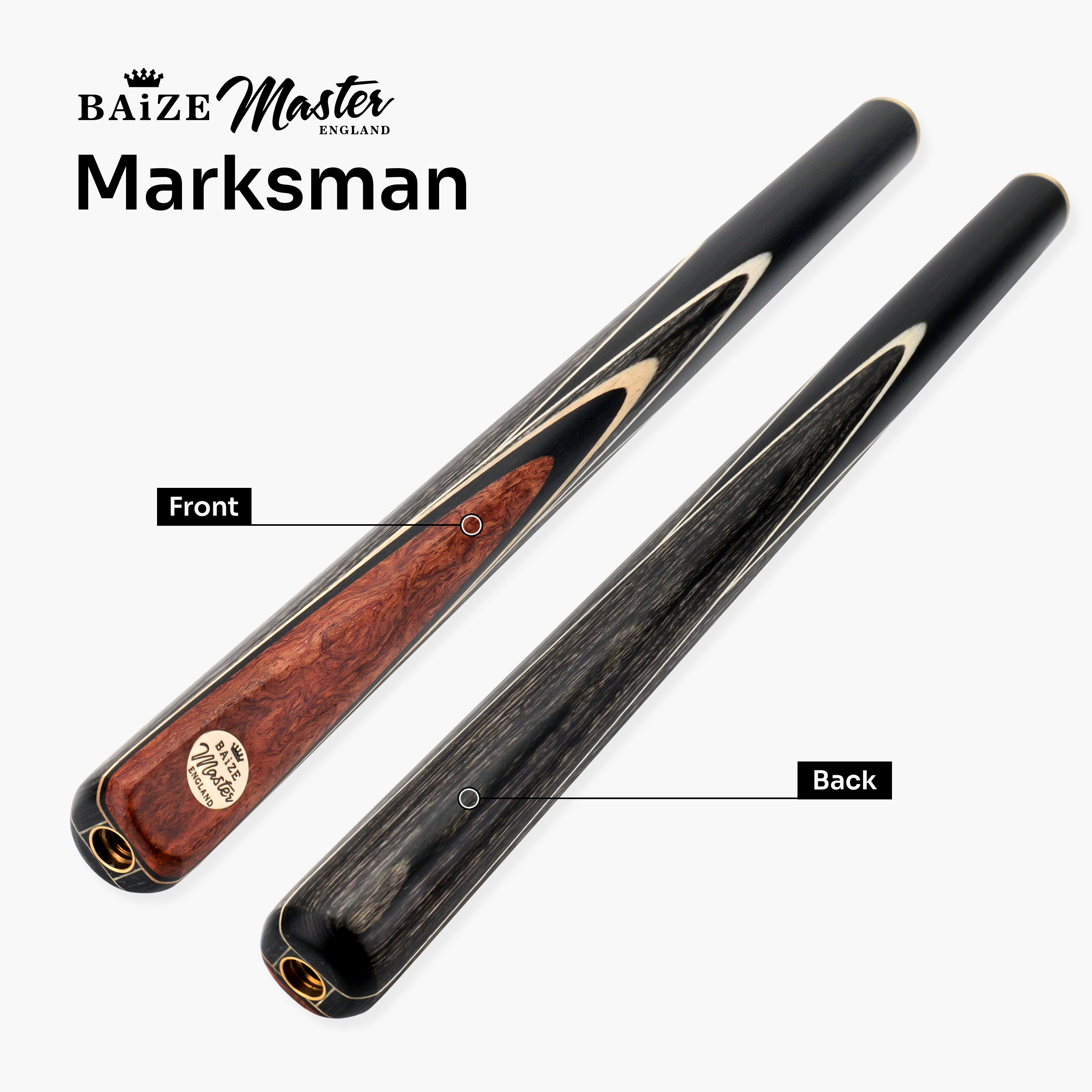 Baize Master Rosewood Marksman 3/4 pool cue