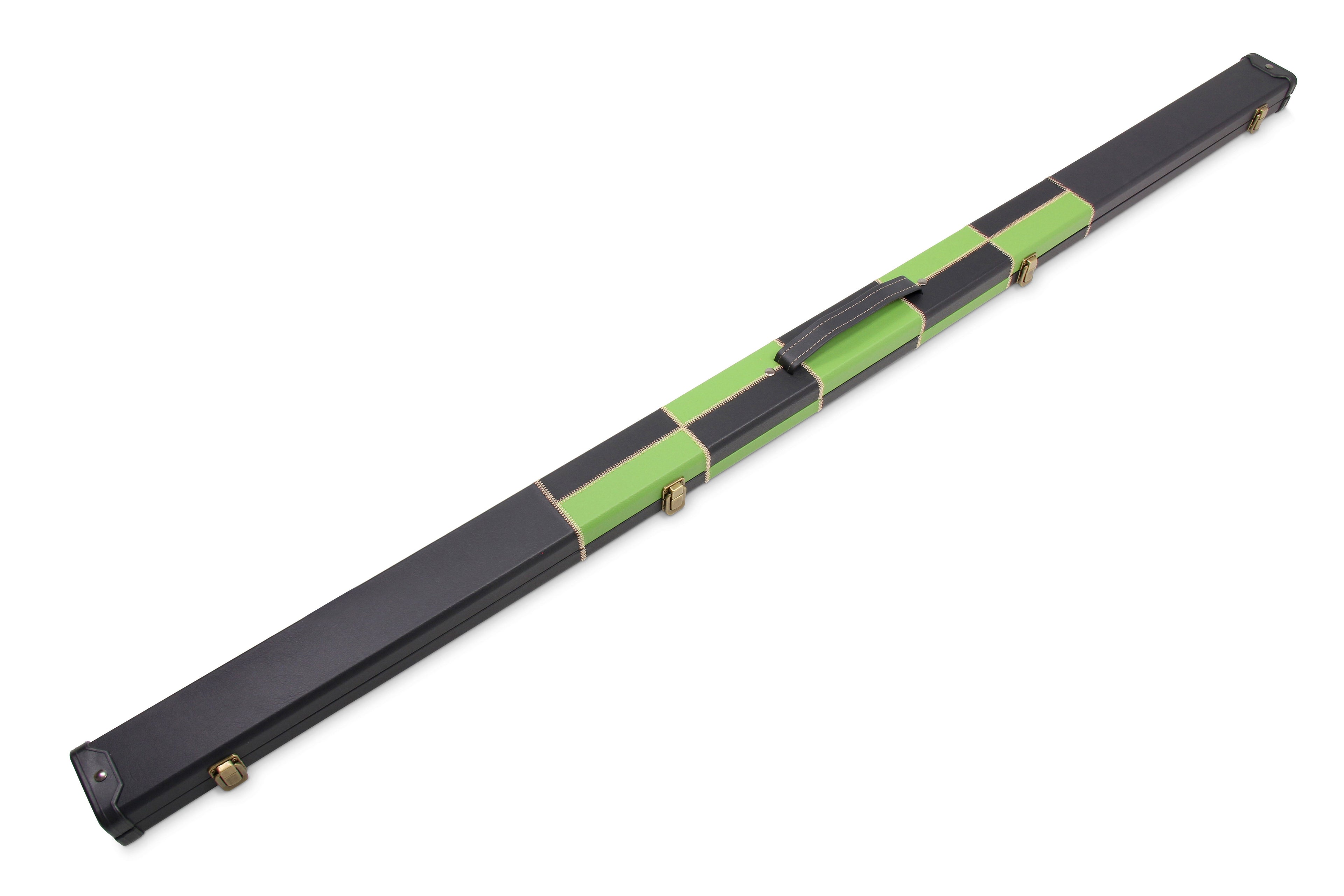 Deluxe chequered 1-piece cue case - 2 cues