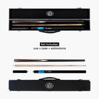 Baize Master Blackline Classic snooker cue and case set