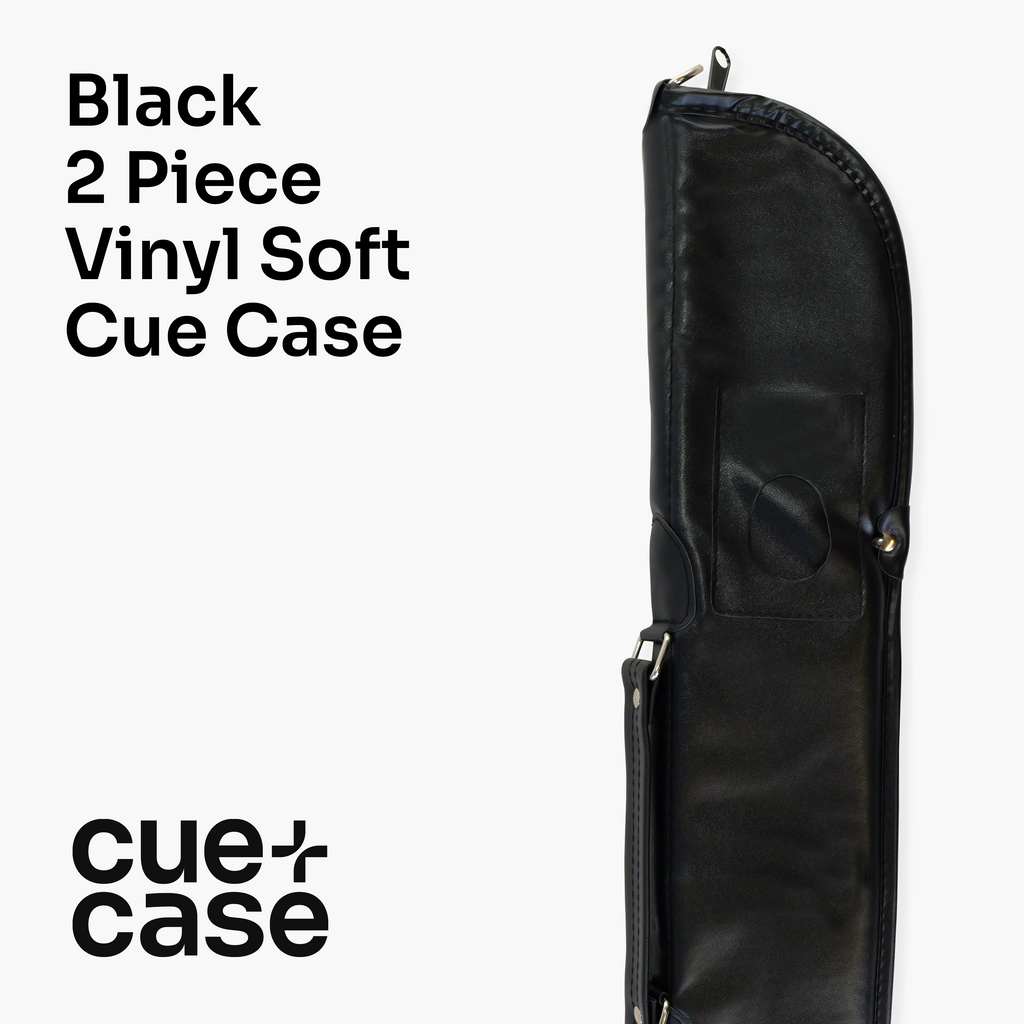 Economy black vinyl 48-inch junior cue case