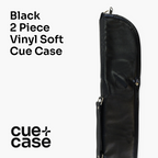 Economy black vinyl 48-inch junior cue case