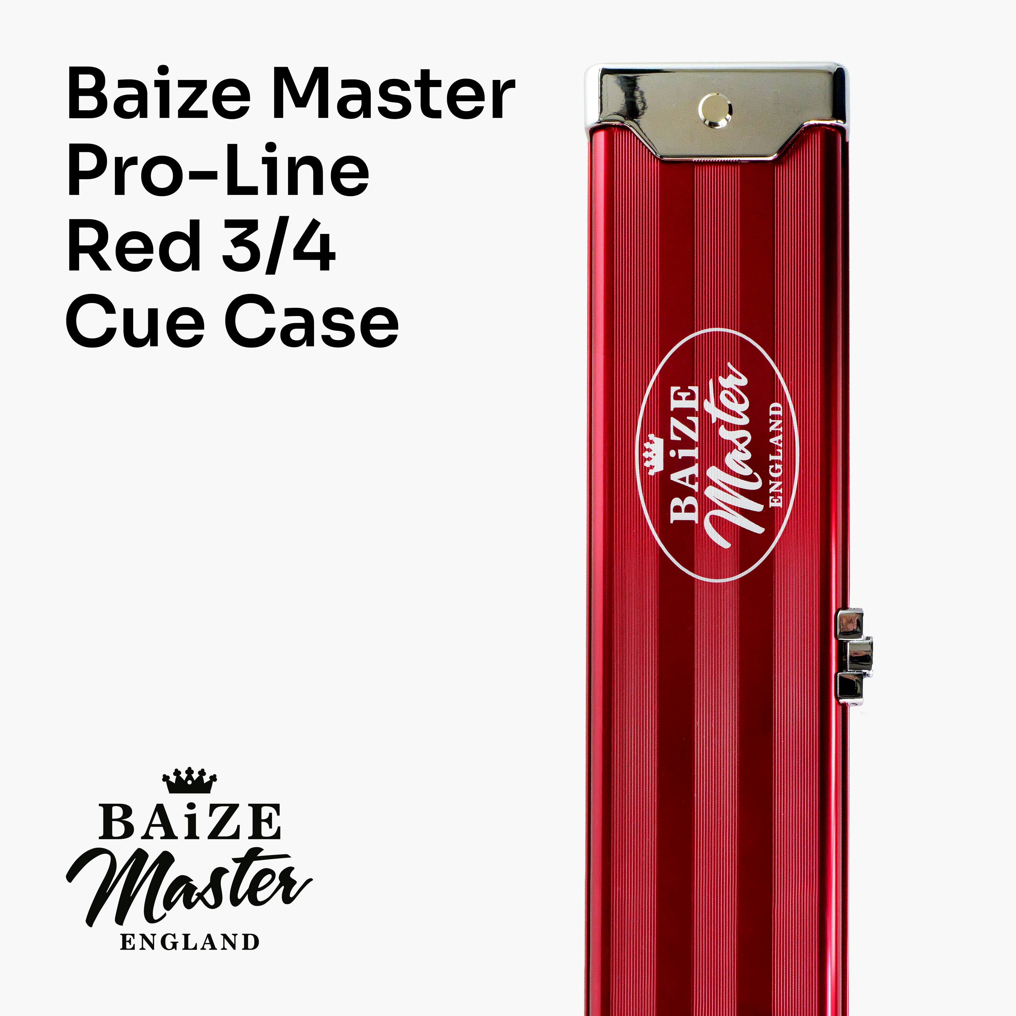 Baize Master Pro Line red 3/4 cue case