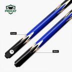 PRO147 Lancet 3/4 Joint Snooker and Pool Cue and Case Set with 9.5mm Green Layered Tip