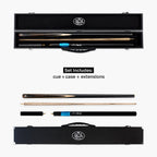 Baize Master Blackline Classic snooker cue and case set