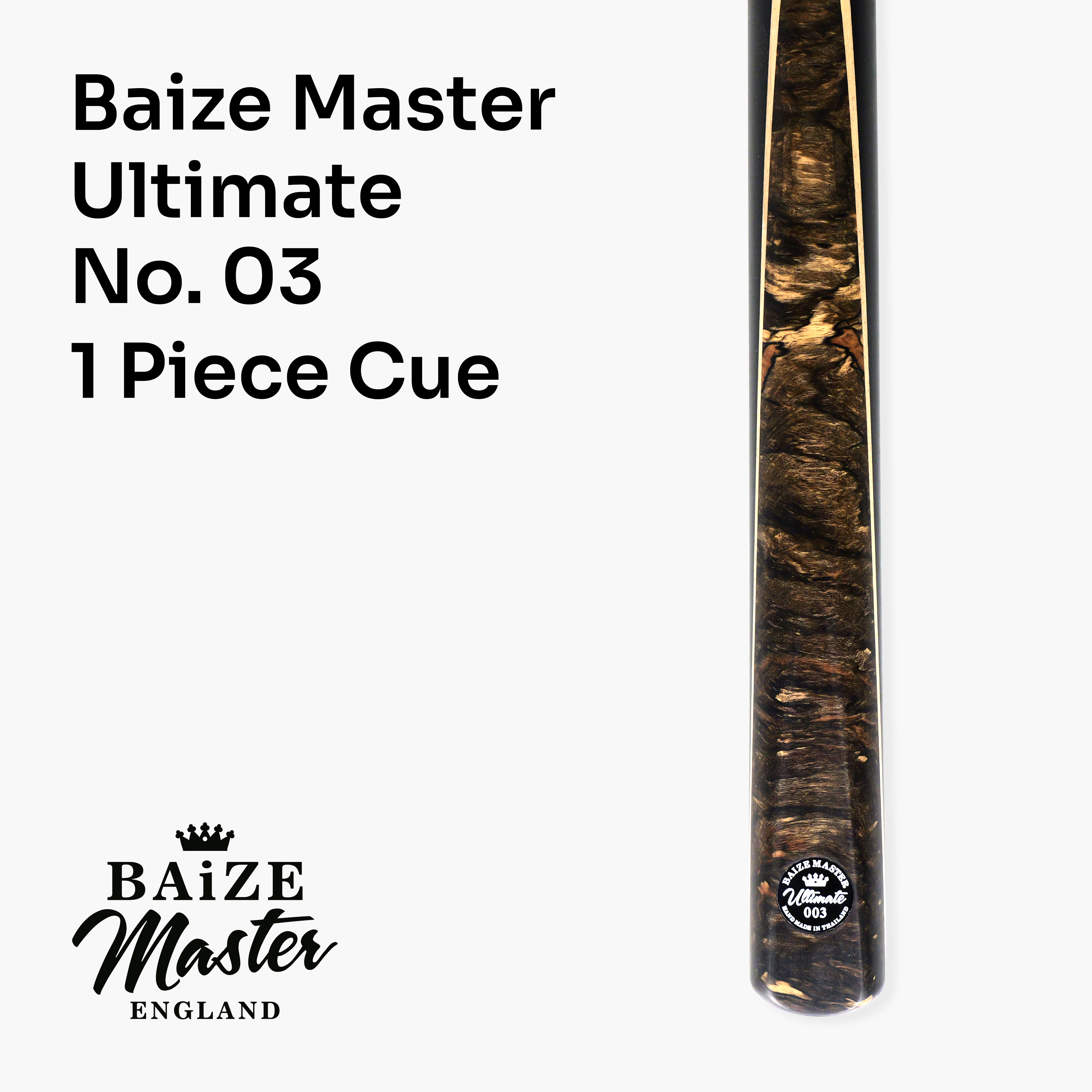 Baize Master Ultimate #003 57-inch pool cue - 8.3mm tip