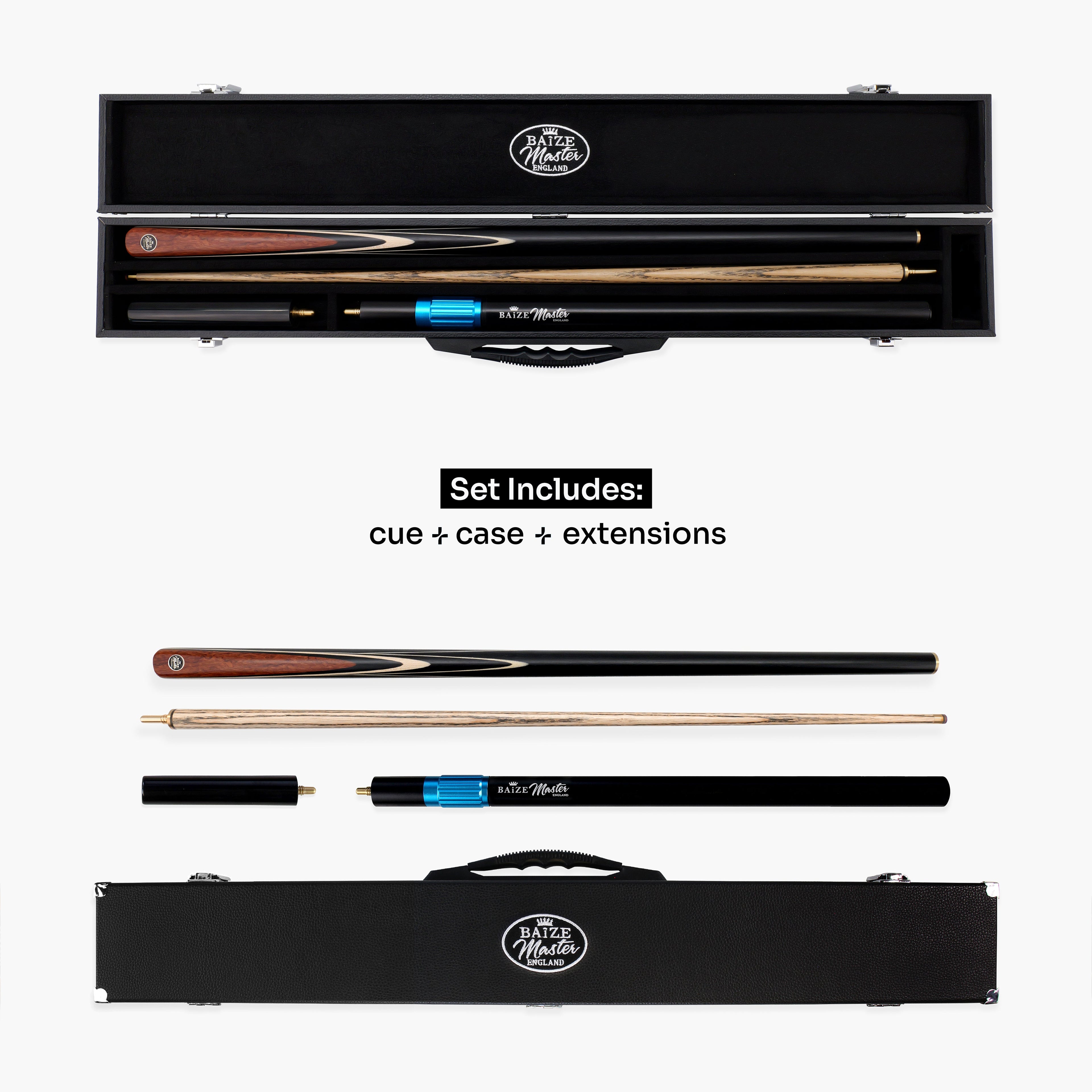 Baize Master Blackline Elite cue and case set