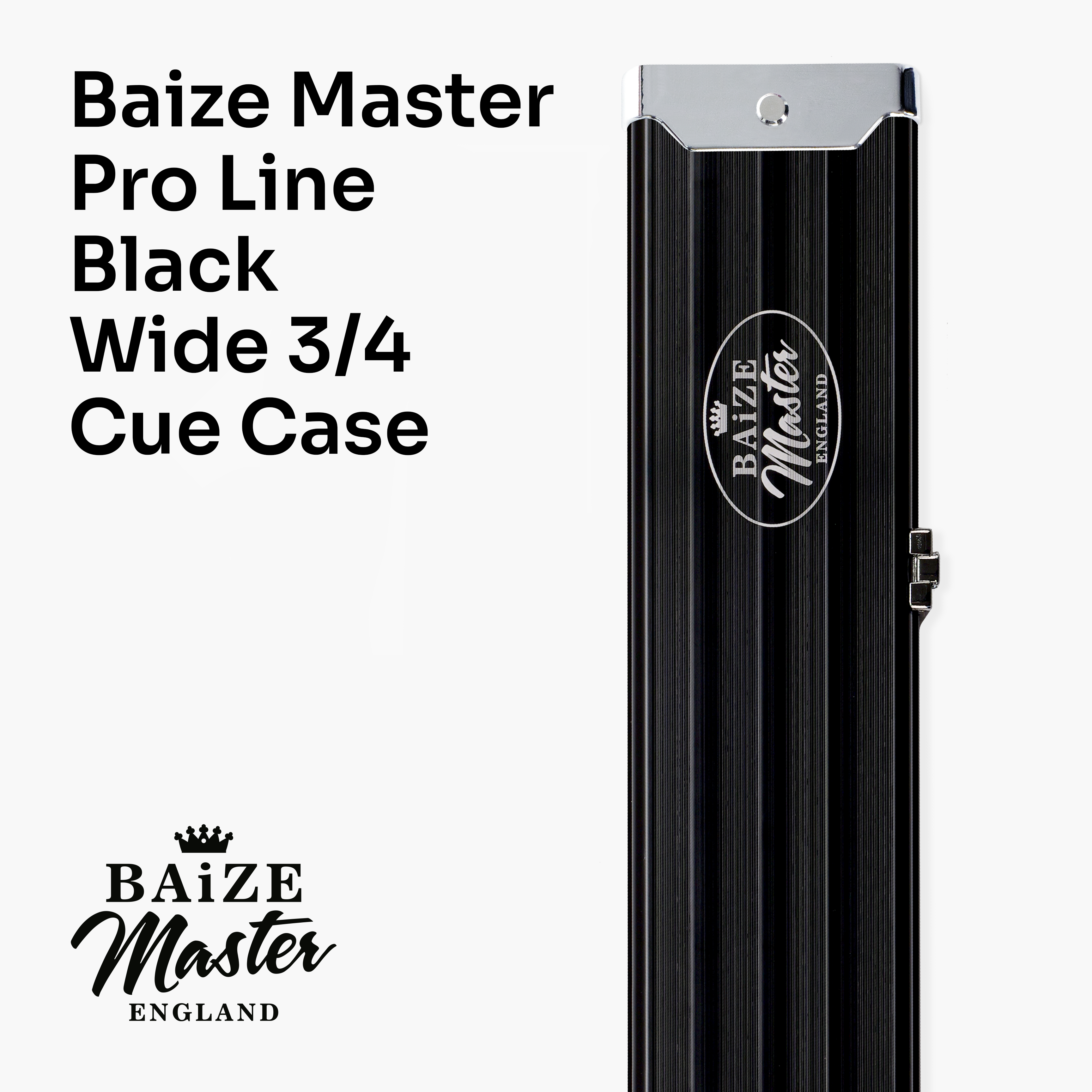 Baize Master Pro Line wide black 3/4 cue case