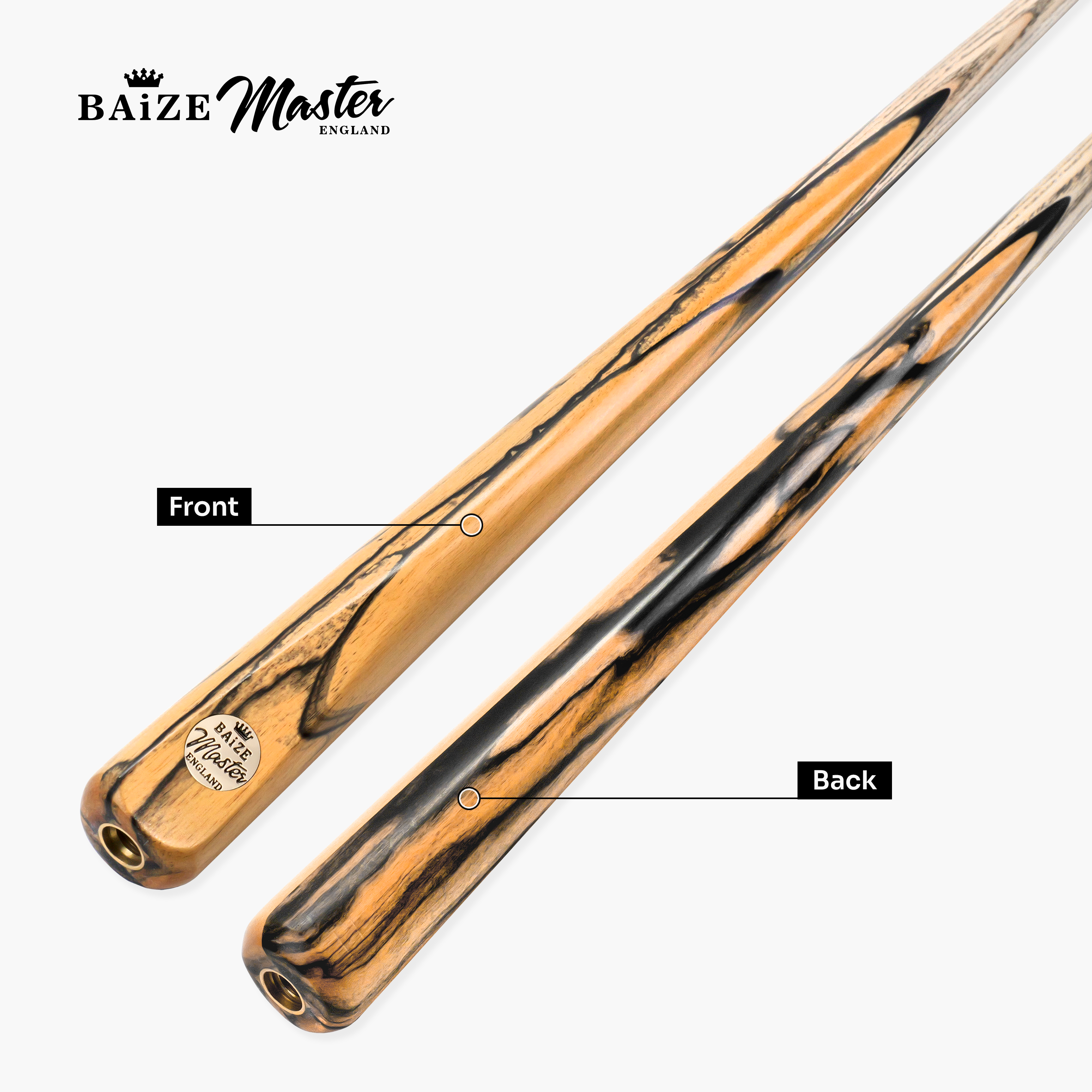 Baize Master Platinum Exotic Golden Concord pool cue - 8.5mm tip