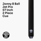 Jonny 8 Ball Black Jet-Pro 57-inch pool cue