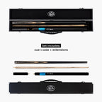Baize Master Blackline Classic snooker cue and case set