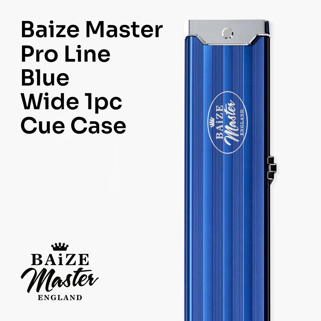 Baize Master Pro Line One Piece Aluminium Snooker Pool Cue Case - Holds Three 1 Piece Cues