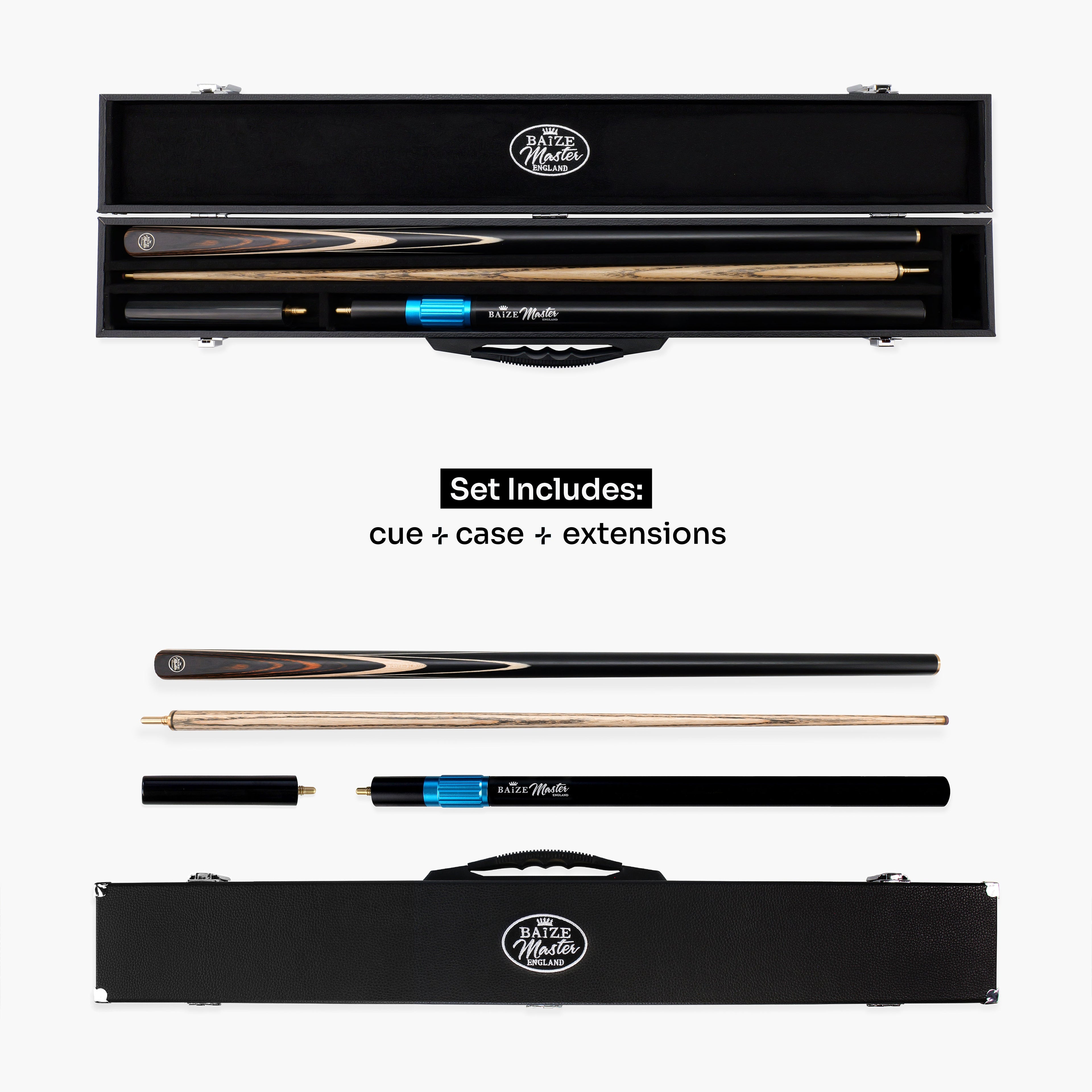 Baize Master Blackline Elite cue and case set