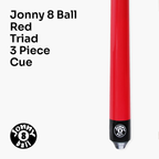 Jonny 8 Ball Red Triad 48-inch cue and soft case