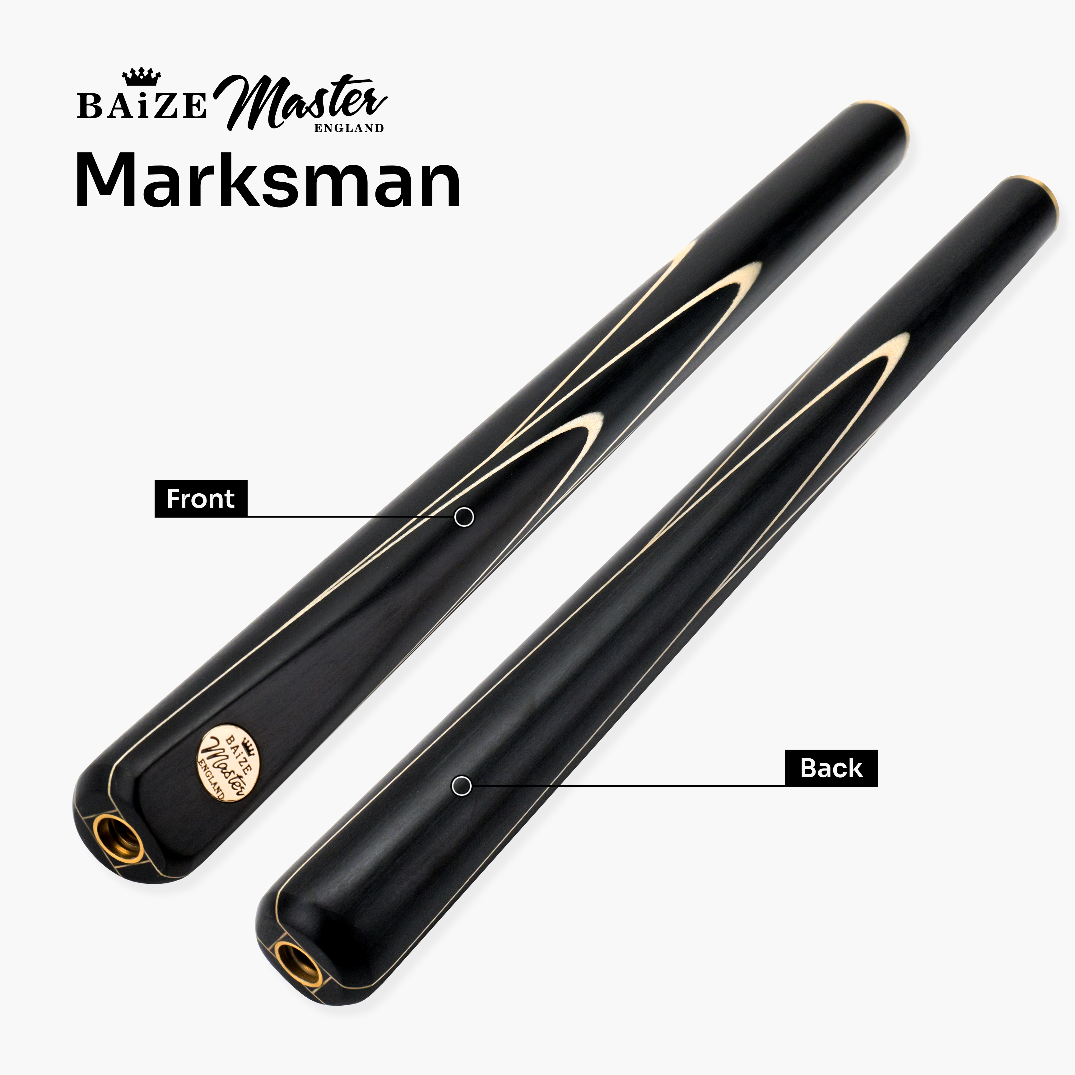 Baize Master Black Marksman 3/4 pool cue