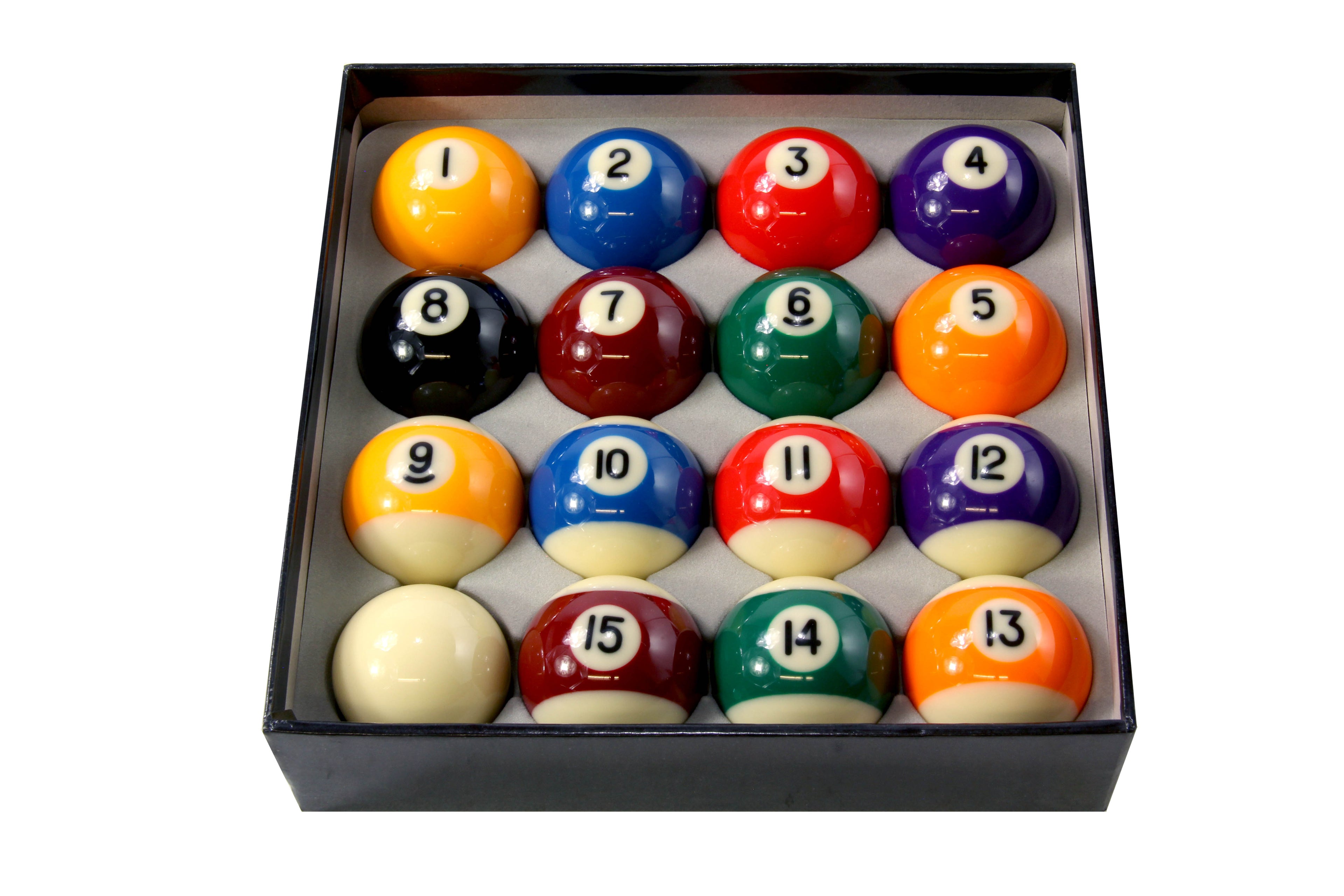 Jonny 8 Ball PREMIUM GRADE 2" Inch (50.8mm) English Pool Balls + 1 7/8 Inch Cue Ball