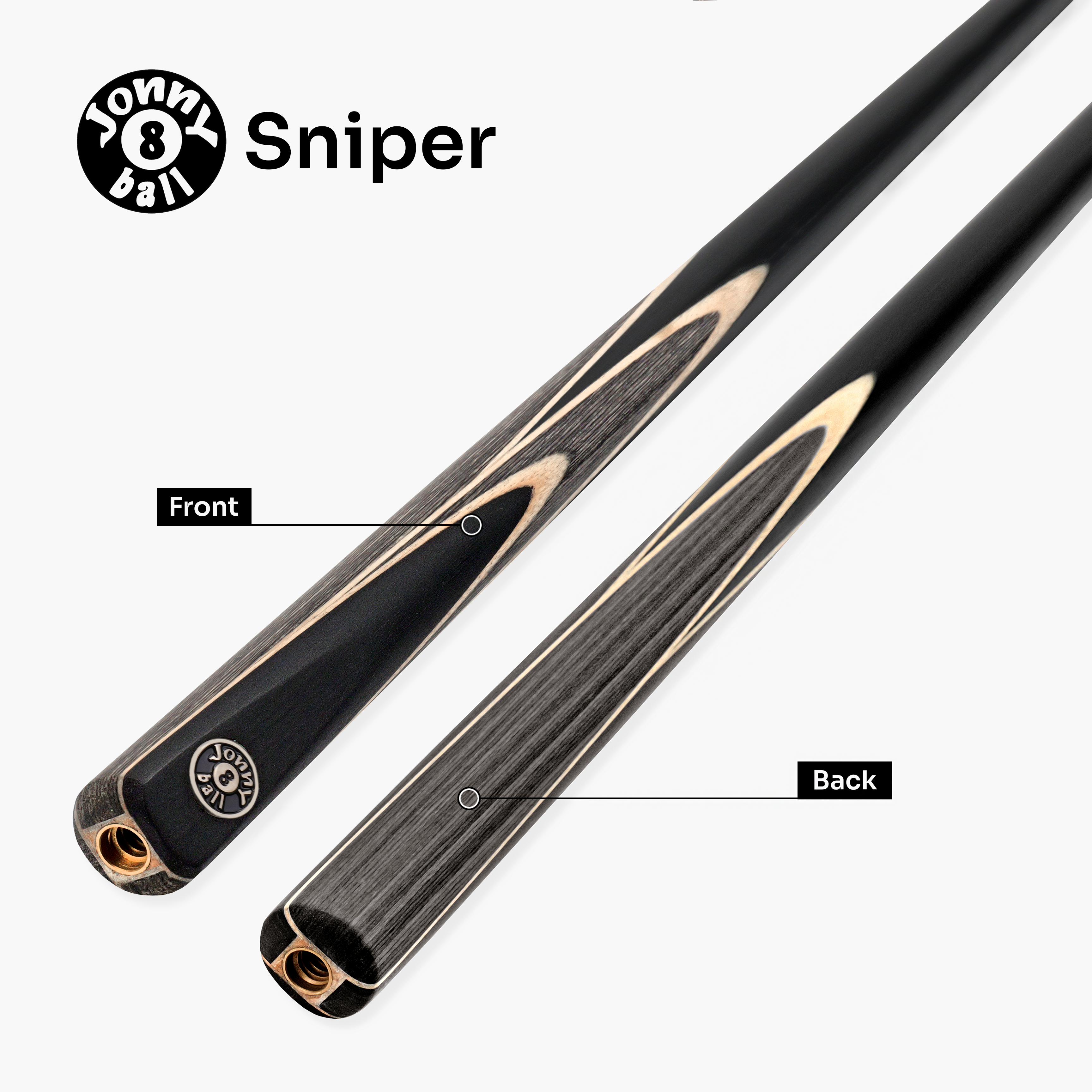 Jonny 8 Ball Sniper 57-inch 2-piece pool cue