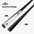 Kudos Classic Range 57 Inch Heavy Weight 2 Piece Traditional Ash Snooker Pool Cue with 9.5mm Tip