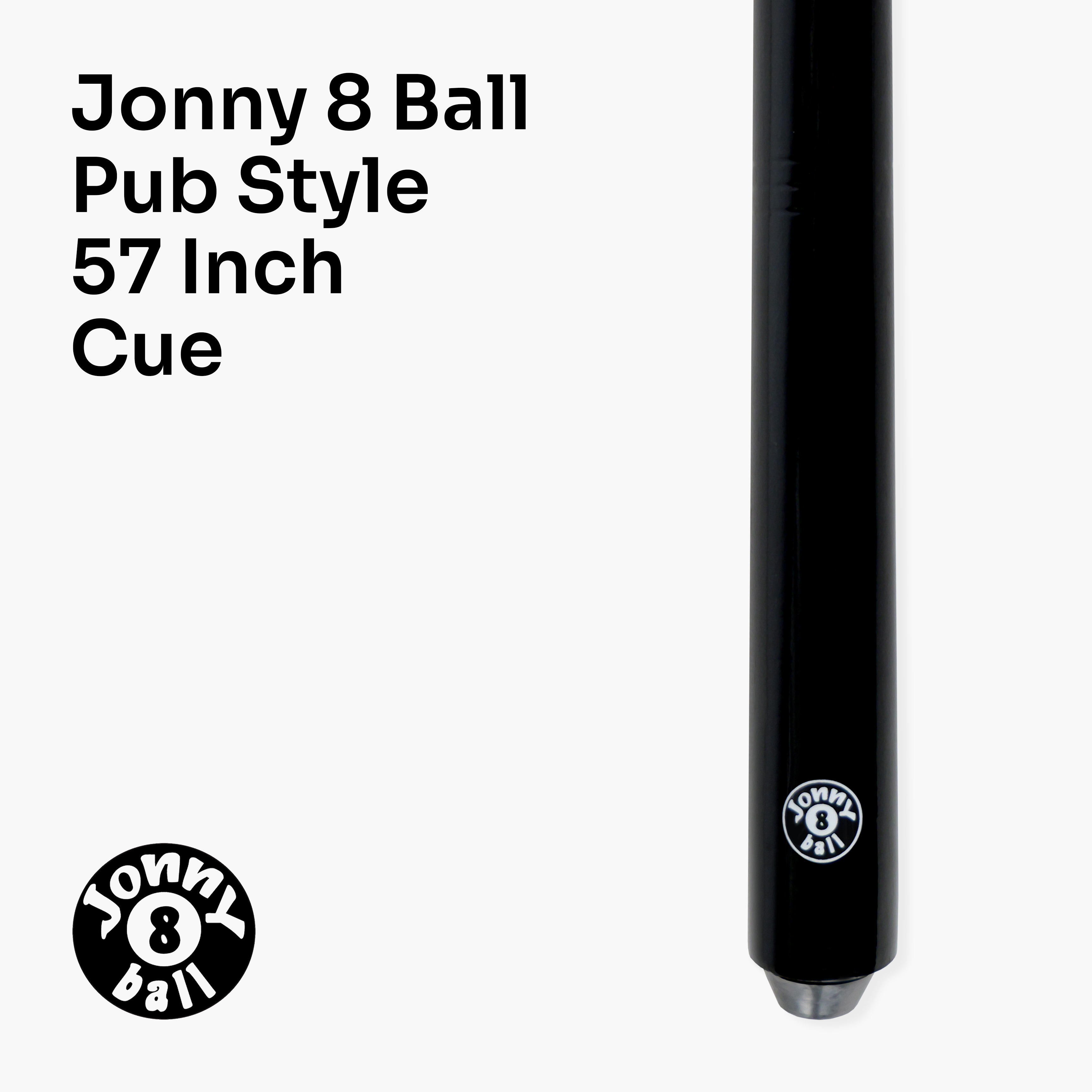 Jonny 8 Ball 57-inch pub-style 2-piece cue