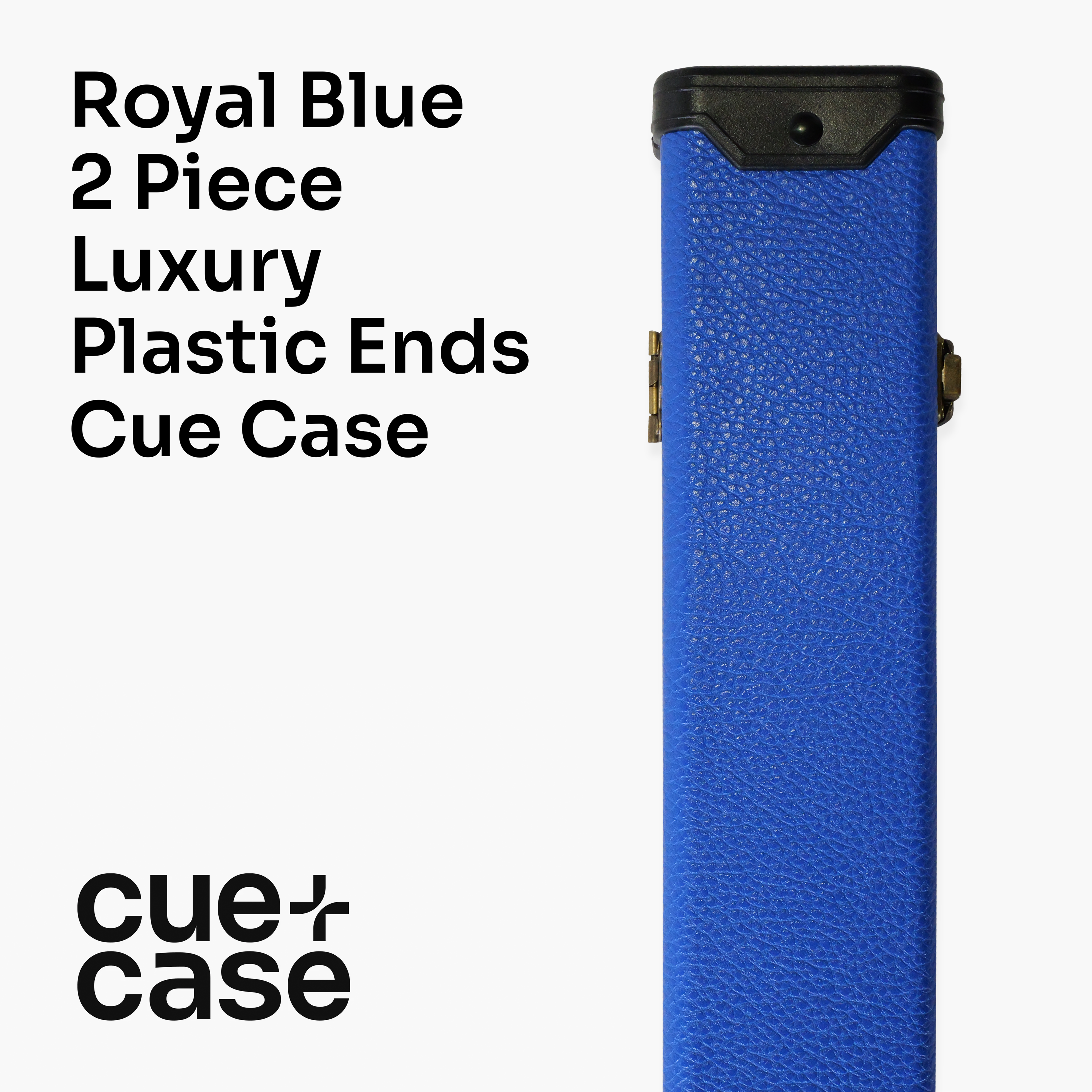 ROYAL BLUE Luxury Snooker Pool Cue Case For 2 Piece Centre Joint Cue