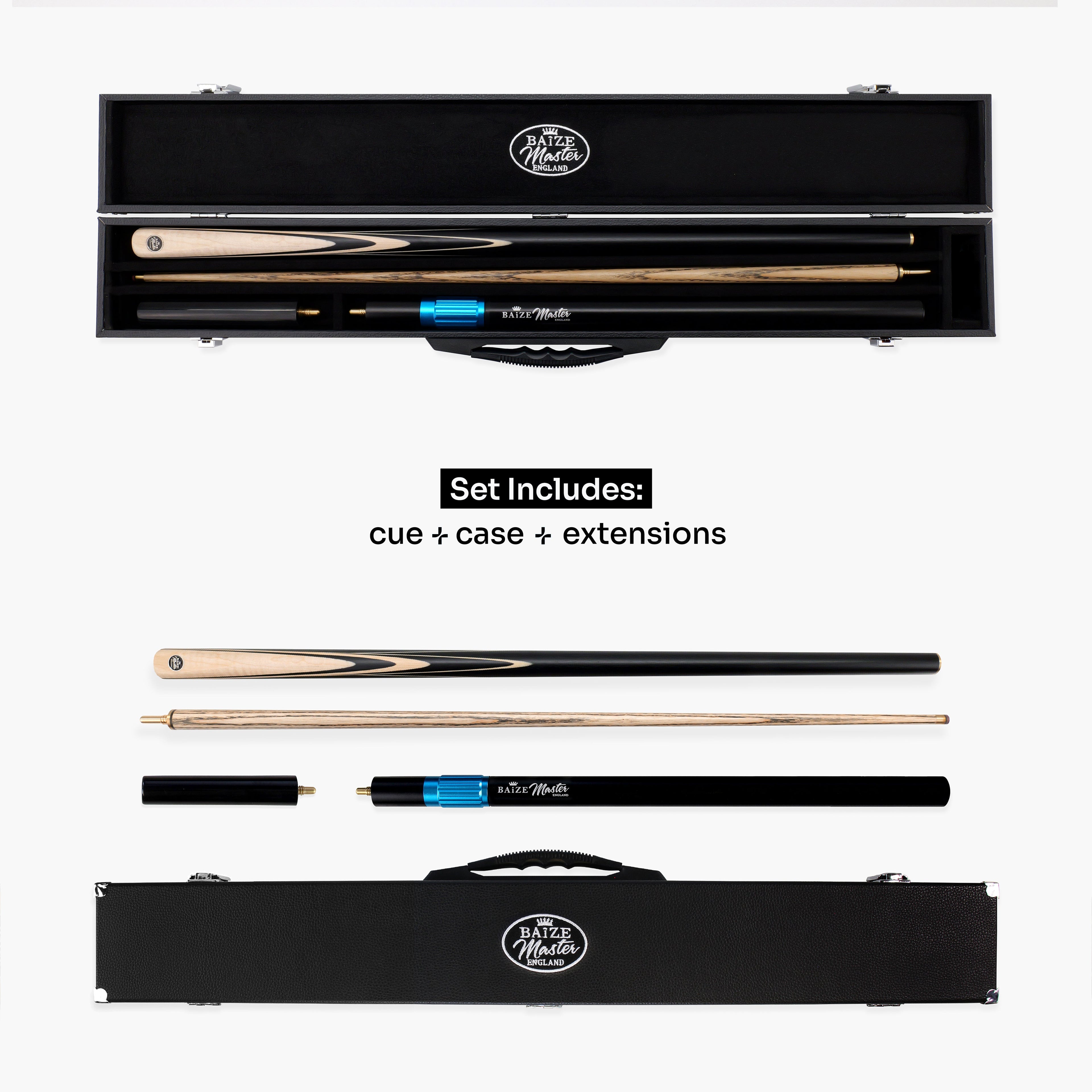 Baize Master Blackline Elite cue and case set