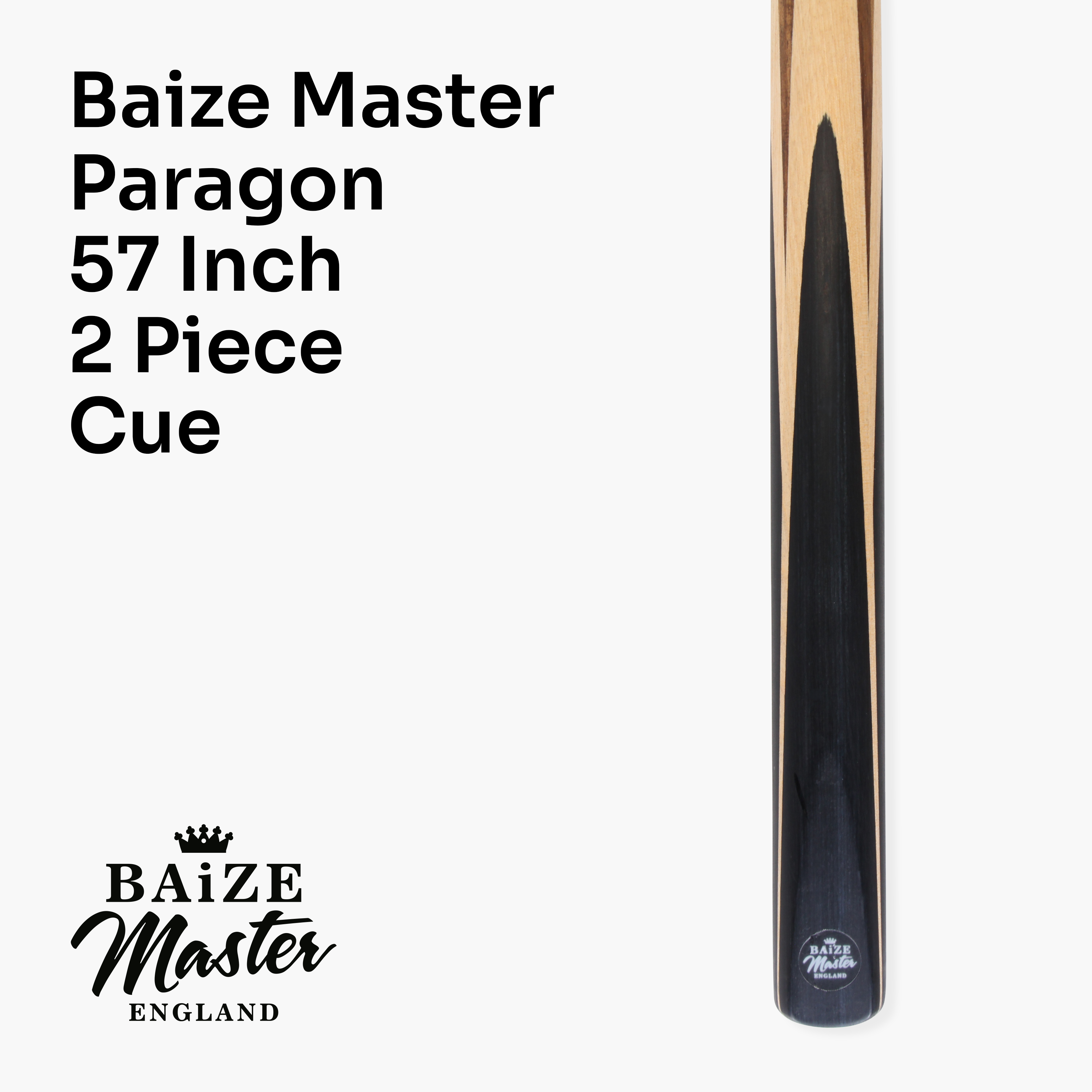 Baize Master Paragon 57-inch 2-piece cue - 9.3mm tip