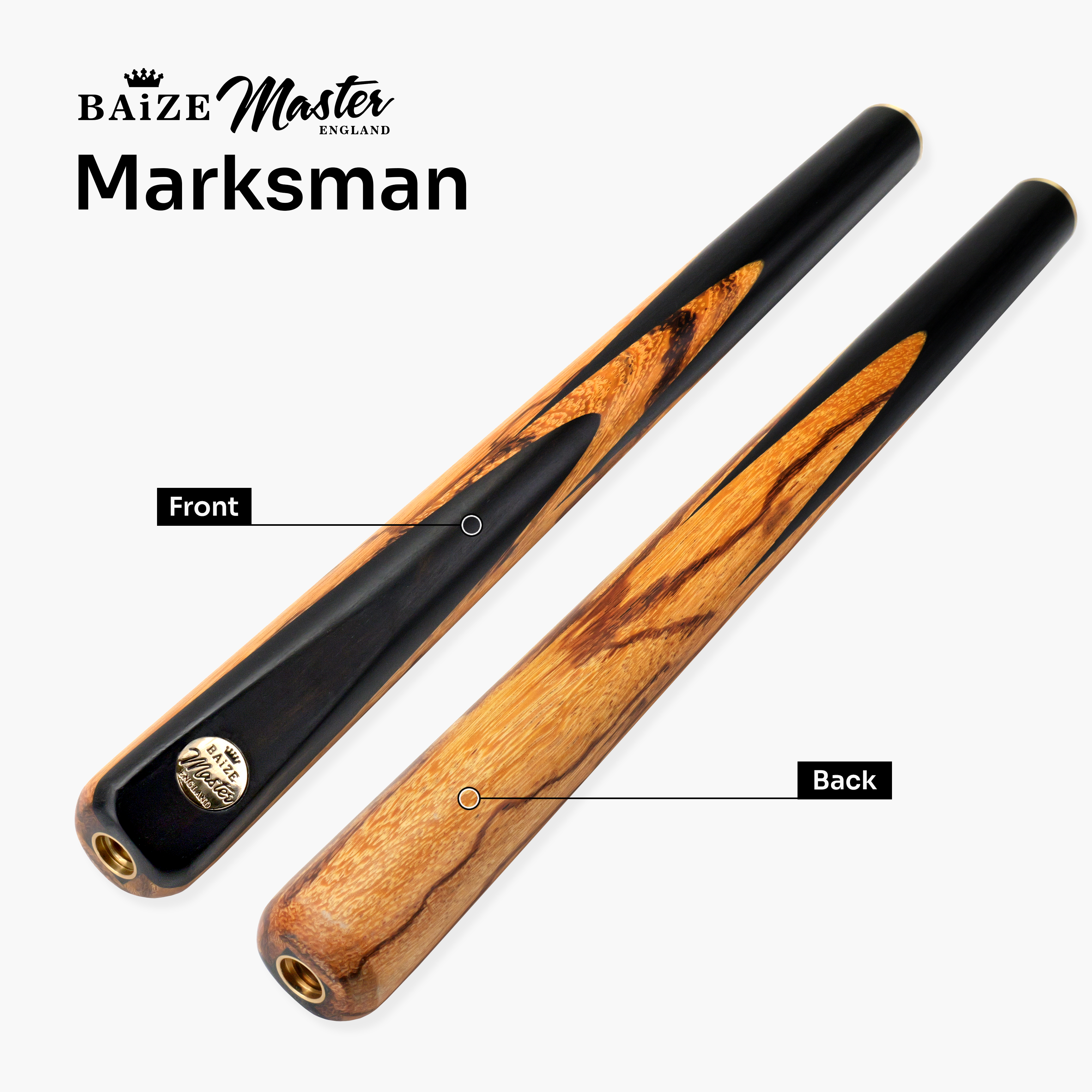 Baize Master Ember Marksman 3/4 pool cue Cue + Case
