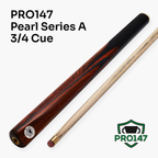 PRO147 Pearl Series Fire 3/4 Jointed Snooker Pool Cue and Case Set 9.5mm Pro Tip