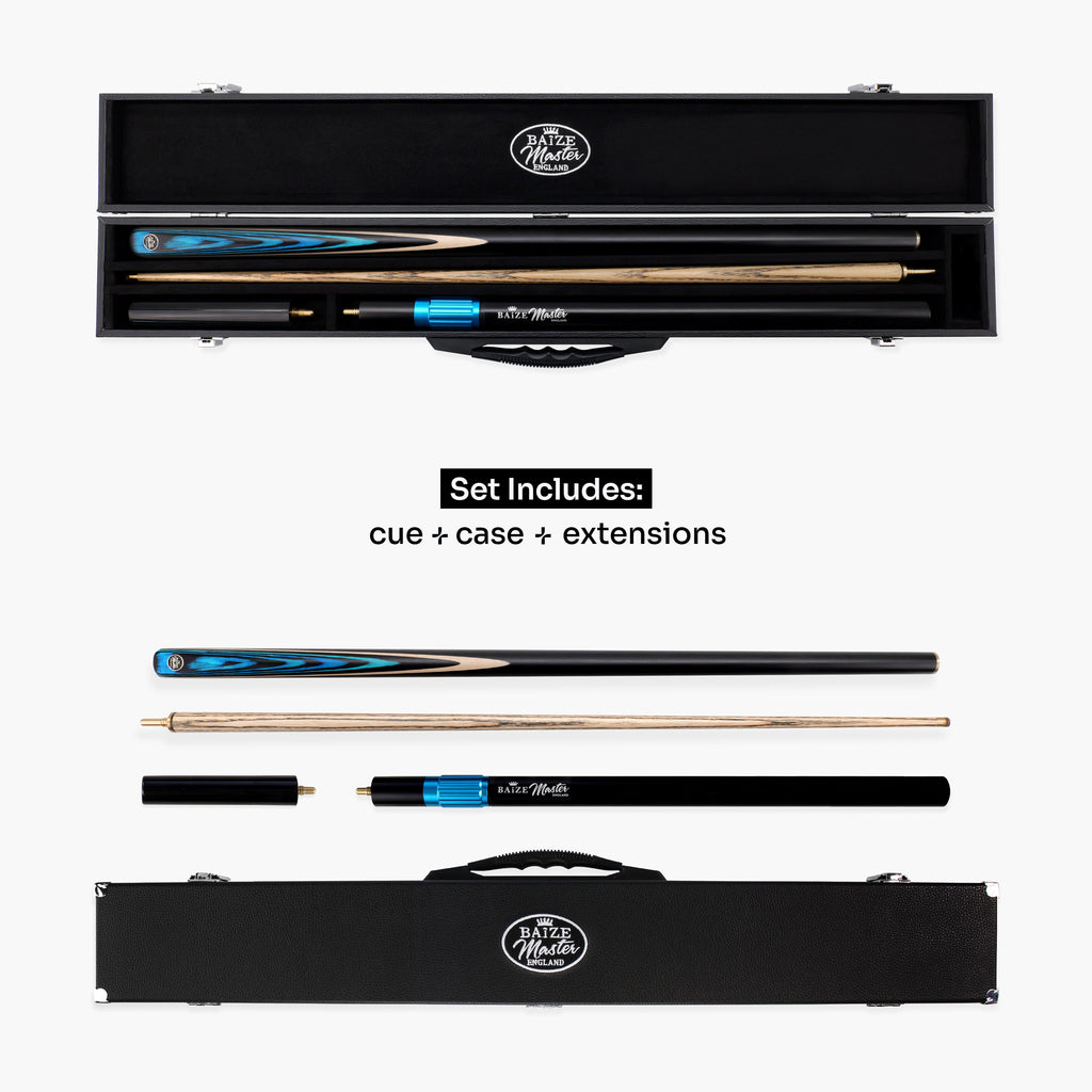 Baize Master Blackline Classic snooker cue and case set