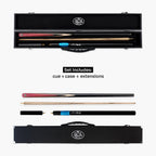 Baize Master Blackline Classic snooker cue and case set