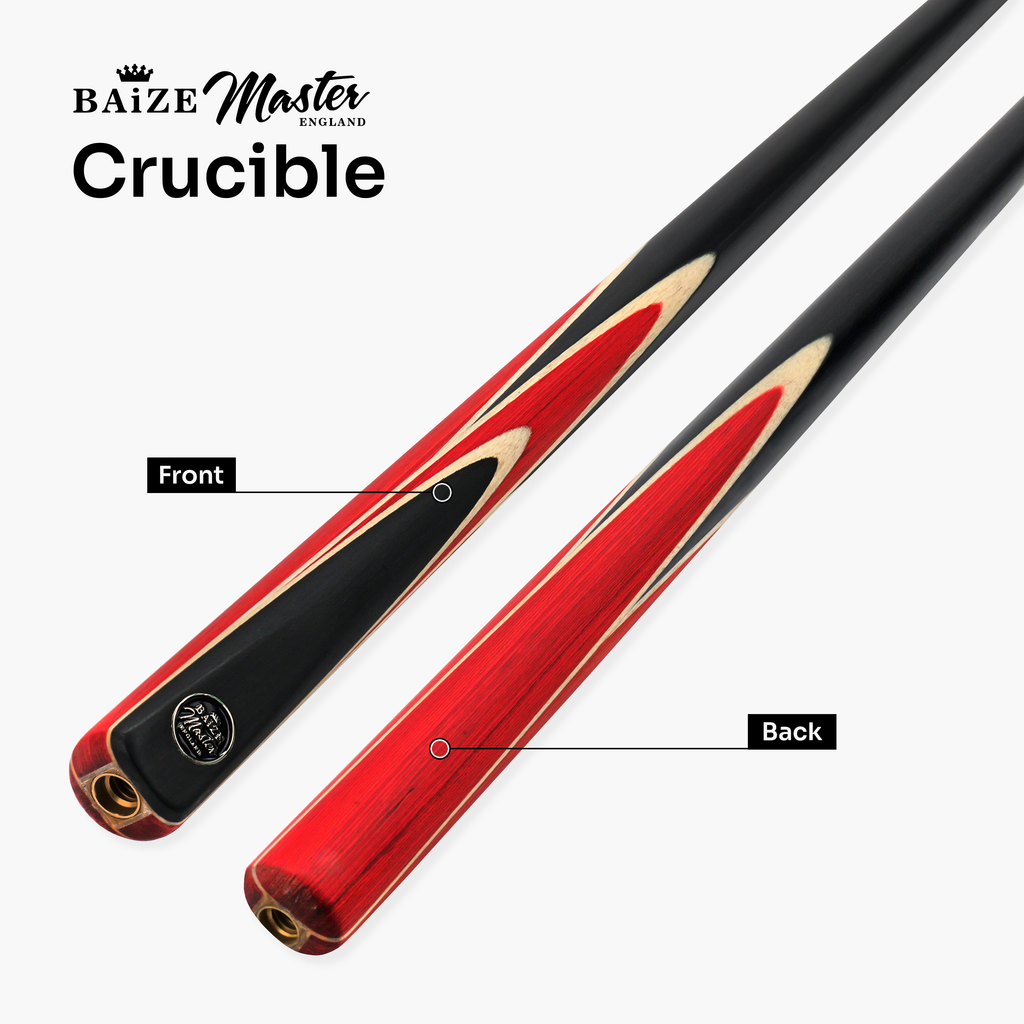 Baize Master Crucible cue and case set - 9.5mm tip