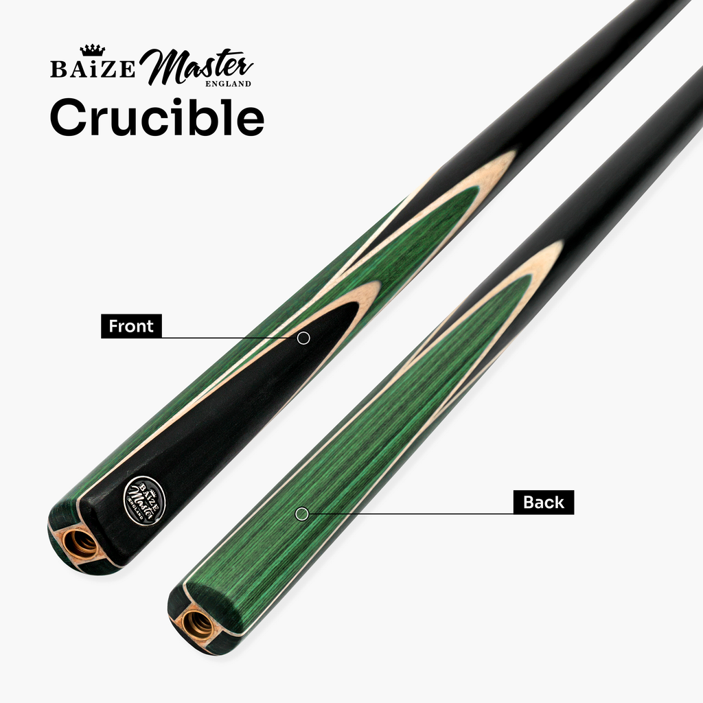 Baize Master Crucible cue and case set - 9.5mm tip