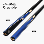 Baize Master Crucible cue and case set - 9.5mm tip