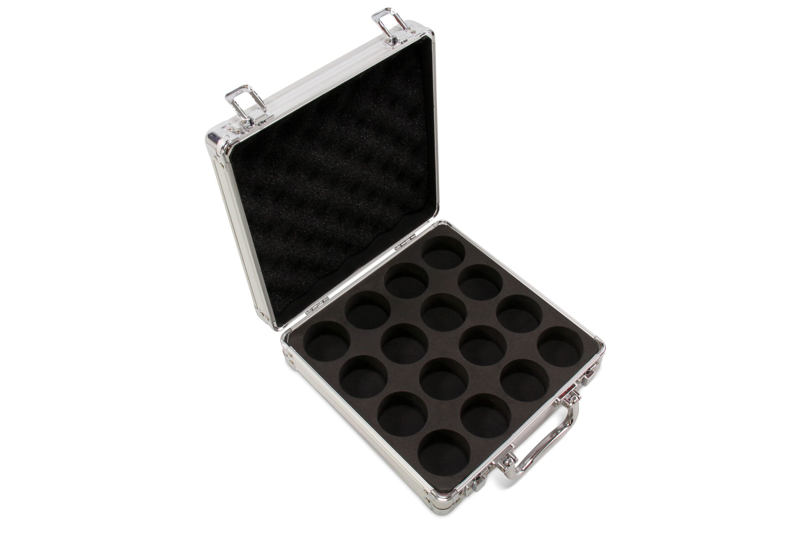 Baize Master silver 16-ball pool ball case