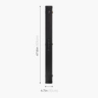 Baize Master wide black 3/4 cue case Cue + Case