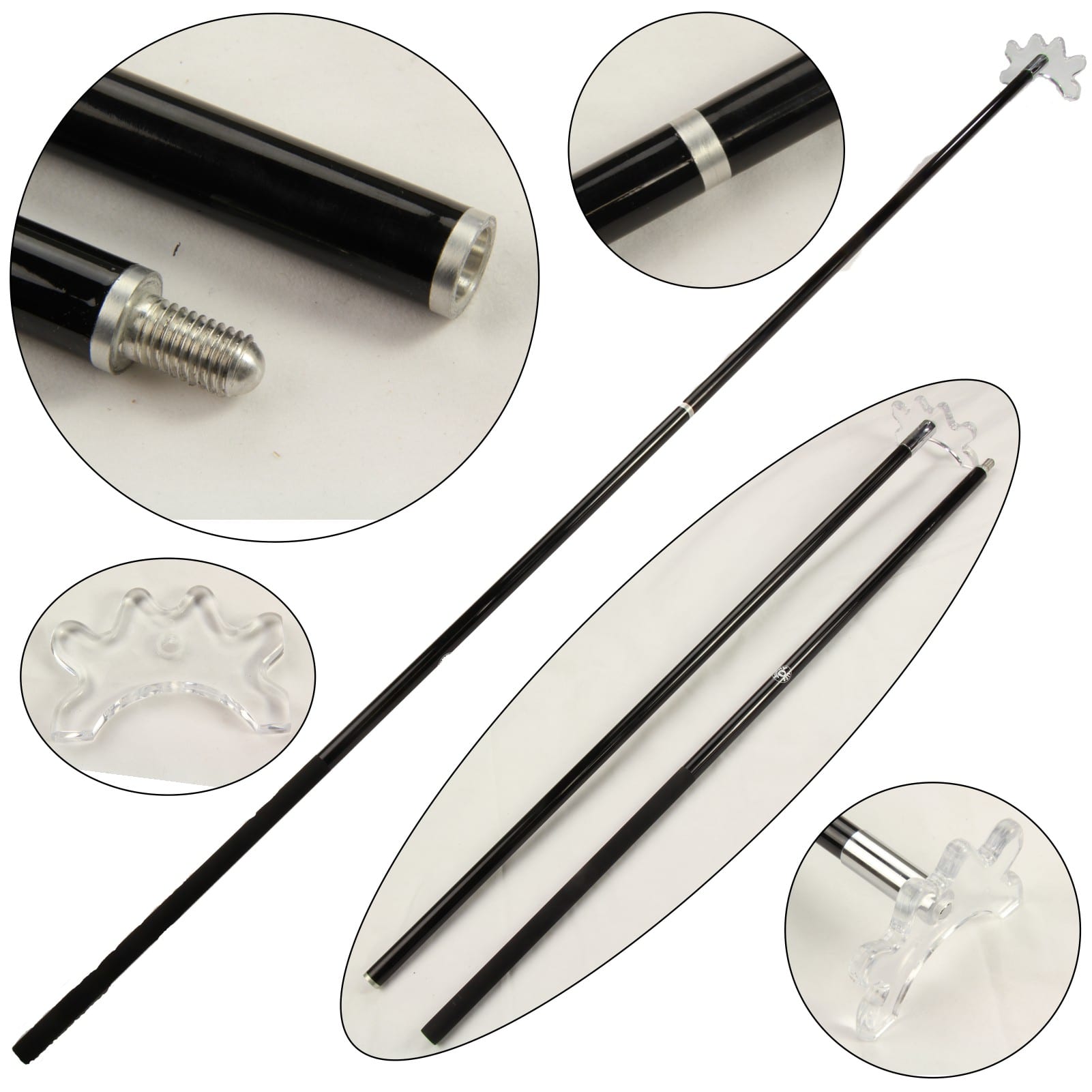 Jonny 8 Ball 57-inch 2-piece cue rest