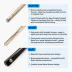Baize Master Gold Series G67 57-inch 3/4 pool cue