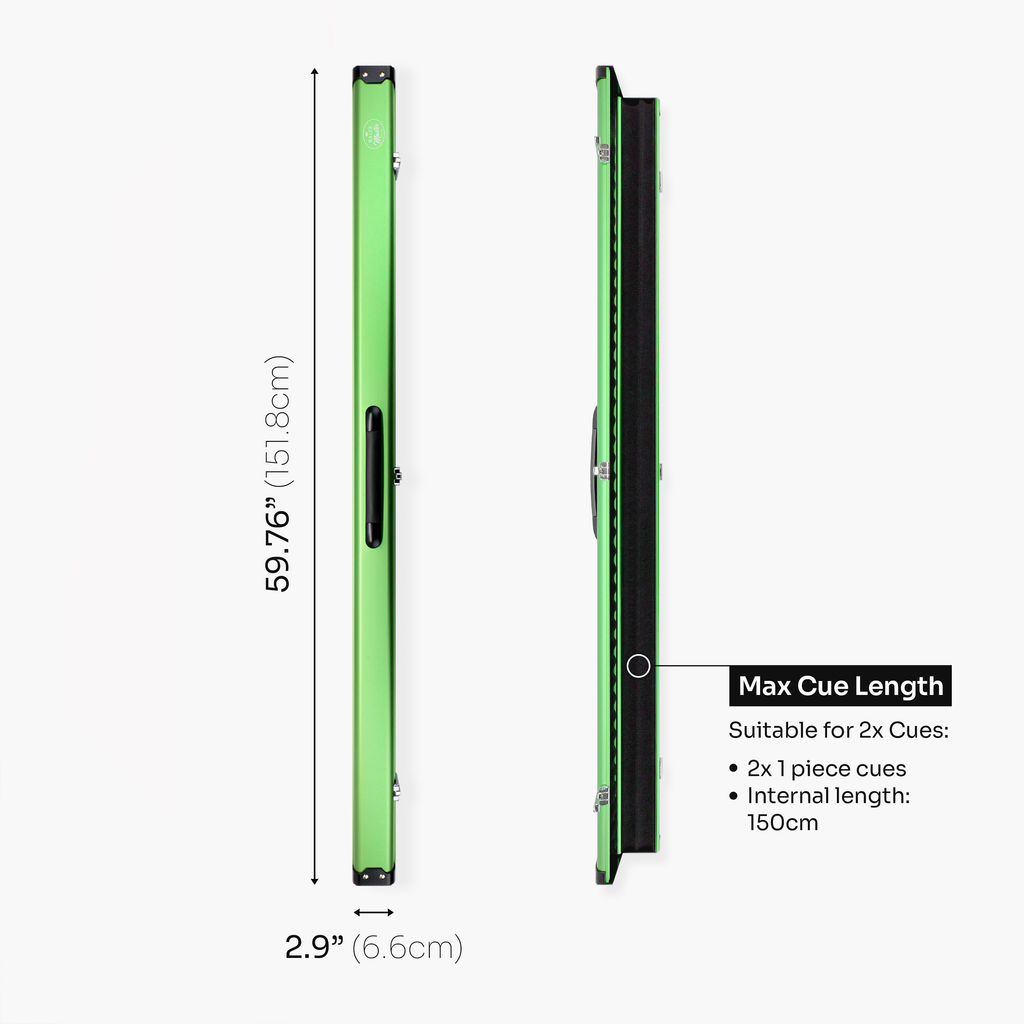 Baize Master Summit 2-slot one-piece cue case