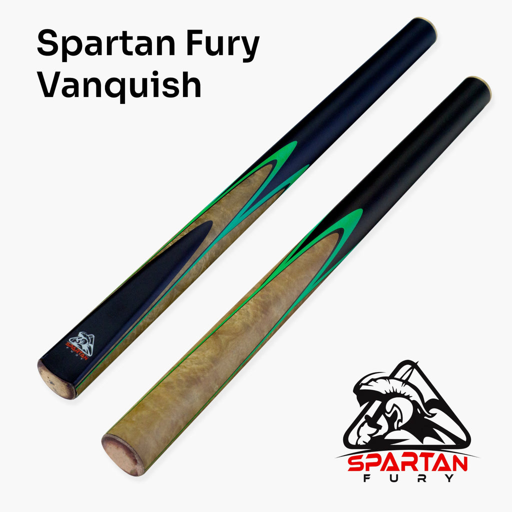 Spartan Fury VANQUISH 3/4 Joint Snooker Pool Cue and Soft Case Set 9.5mm Tip