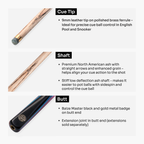 Baize Master Junior Marksman cue and case set
