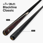 Baize Master Blackline Classic snooker cue and case set