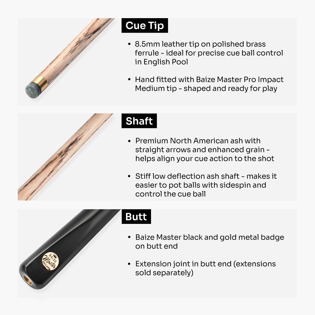 Baize Master Raven Marksman 3/4 pool cue