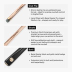 Baize Master Raven Marksman 3/4 pool cue